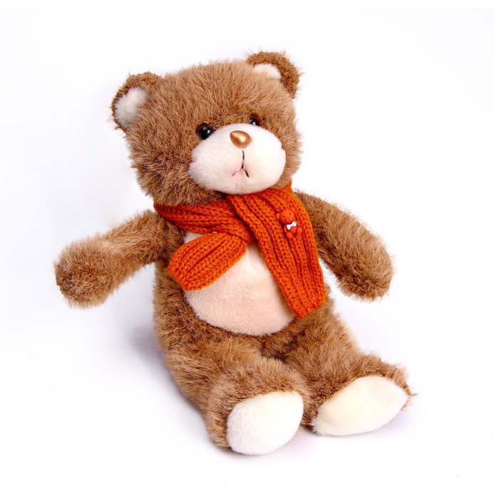 Мягкая игрушка «Медведь с шарфом», цвета МИКС мягкая игрушка медведь кофточка с надписью цвета микс