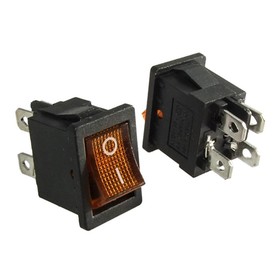 

Клавишный переключатель RUICHI KCD1-201N-4-C3 Y/4P, ON-OFF