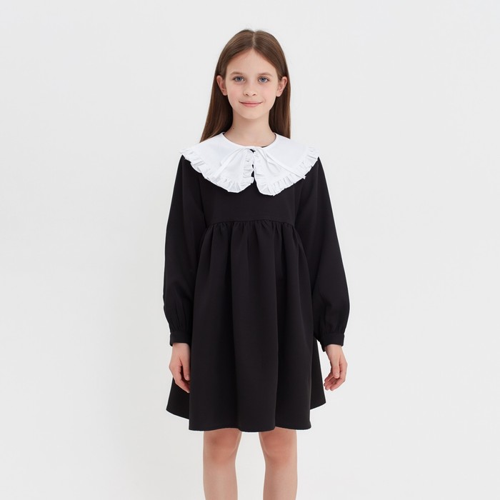 платье для девочки minaku цвет чёрный рост 122 см Платье для девочки MINAKU, цвет чёрный, рост 122 см