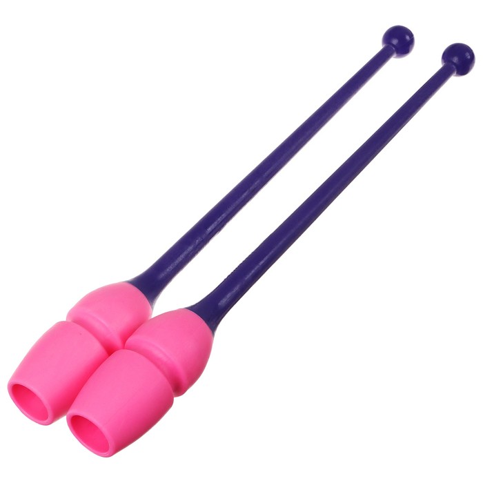 Булавы гимнастические сборные Pastorelli MASHA FIG, длина 40,5 см, цвет розовый/фиолетовый