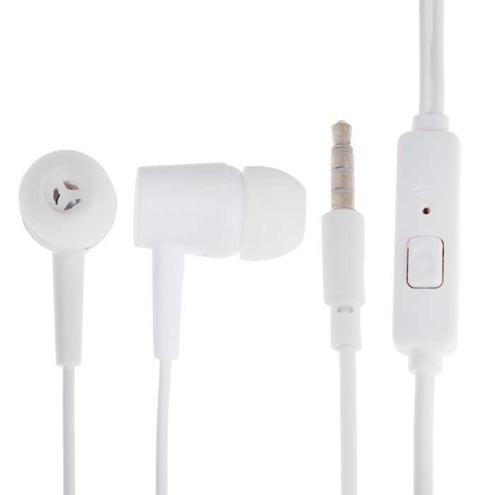 Наушники Belsis BE1222 проводные вакуумные микрофон jack 35 кабель 12 м белые 10500₽