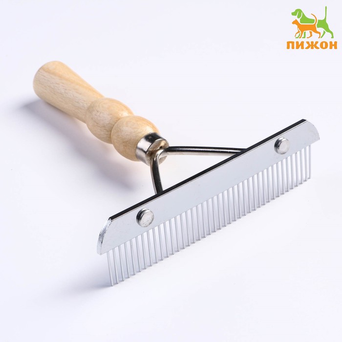 

Расчёска перпендикулярная Wood, 16 х 19,7 см, деревянная ручка