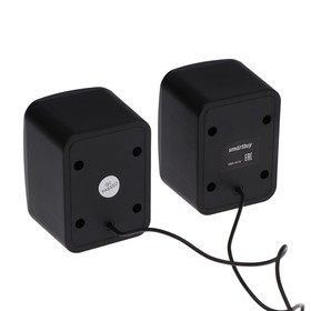 

Компьютерные колонки 2.0 SmartBuy MINI MKII, 2х3 Вт, USB, подсветка, чёрные