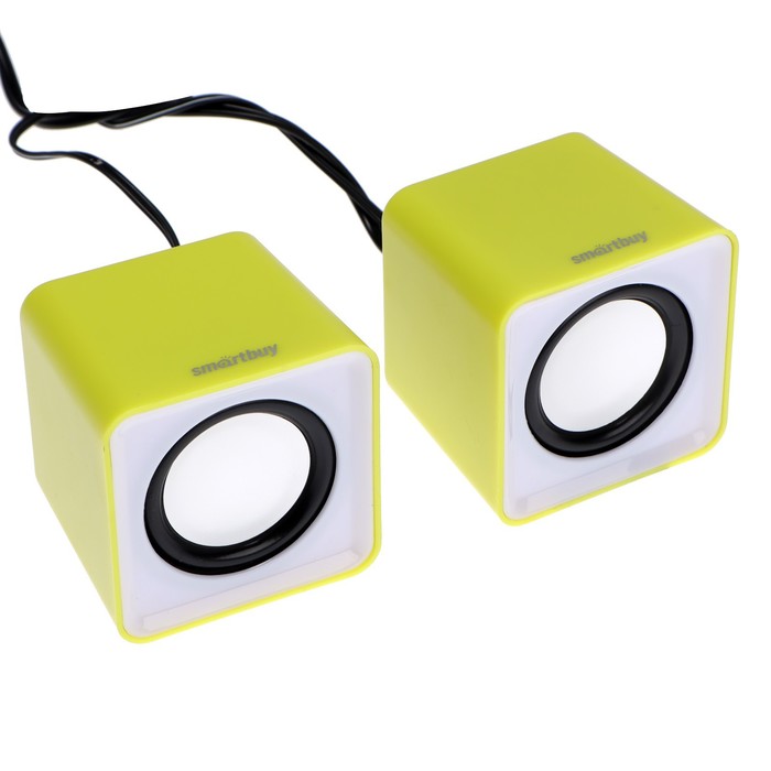 фото Компьютерные колонки 2.0 smartbuy mini, 2х2.5 вт, usb, жёлтые