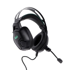 

Наушники Smartbuy RUSH AMBITION, игровые, микрофон, 3.5 мм + USB, 2.2 м, чёрно-зелёные