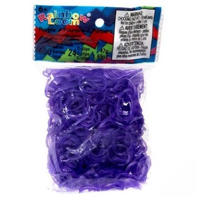 

Резиночки для плетения браслетов RAINBOW LOOM, гелевые фиолетовые