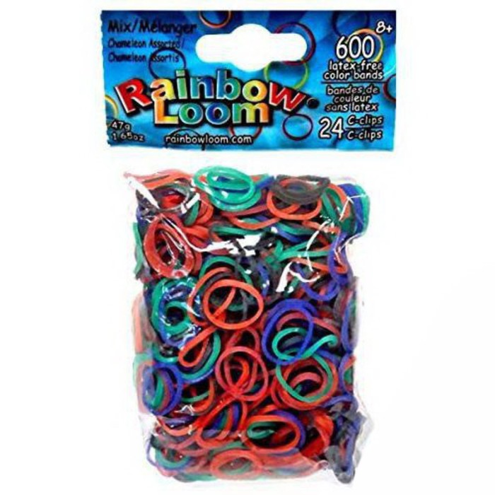 

Резиночки для плетения браслетов RAINBOW LOOM, ассорти Разное настроение, Хамелеон