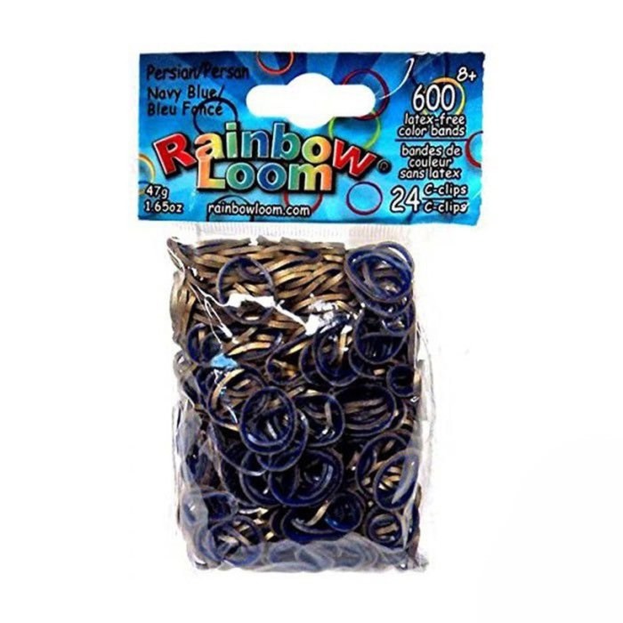 Резиночки для плетения браслетов RAINBOW LOOM, Персидская коллекция, синий резинки для плетения браслетов rainbow loom синие персидская серия navy blue b0115