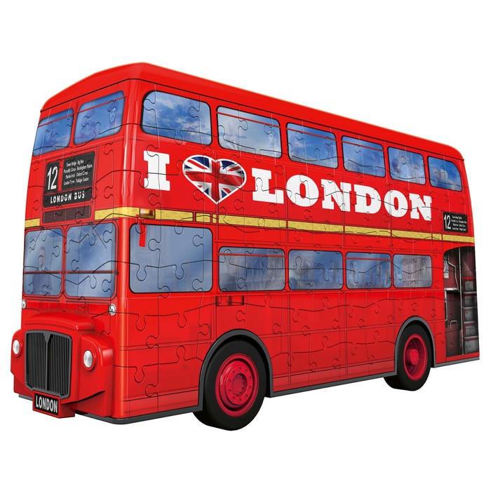3D-пазл Ravensburger «Лондонский автобус», 216 элементов пазлы ravensburger 3d пазл биг бен 216 элементов