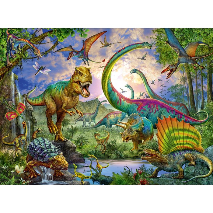 Пазл Ravensburger «Мир динозавров», 200 элементов пазл мир динозавров 200 дет