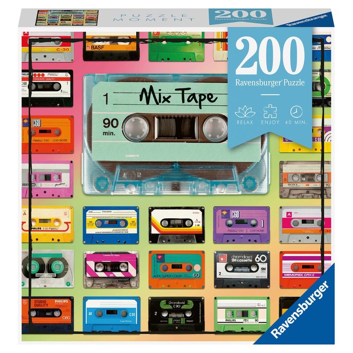 Пазл Ravensburger «Микс кассет», 200 элементов пазлы ravensburger пазл микс кассет 200 элементов