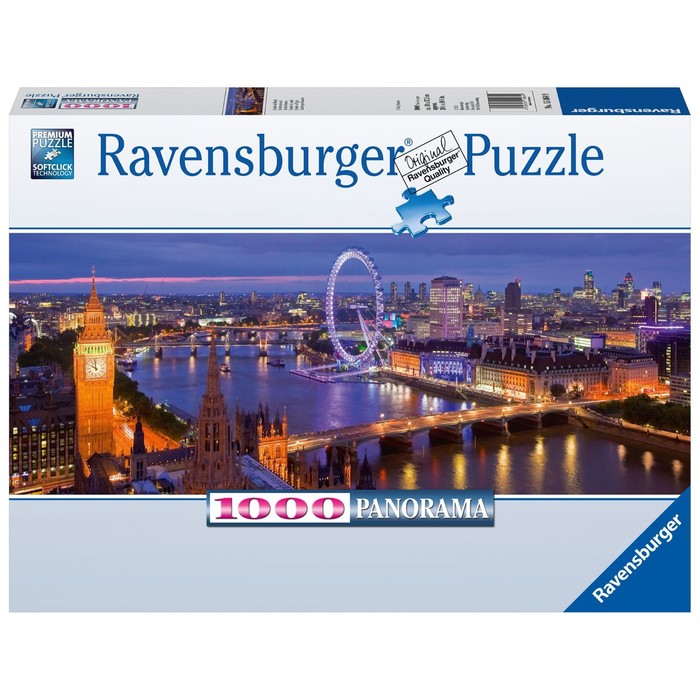 пазл панорамный ravensburger 1000 деталей ночной лондон Пазл Ravensburger «Лондон в ночи», 1000 элементов