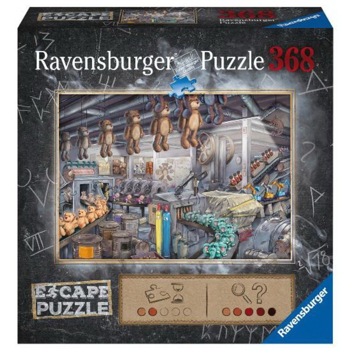 Пазл-квест Ravensburger «Фабрика игрушек», 368 элементов пазл ravensburger оранжерея 16530 368 дет