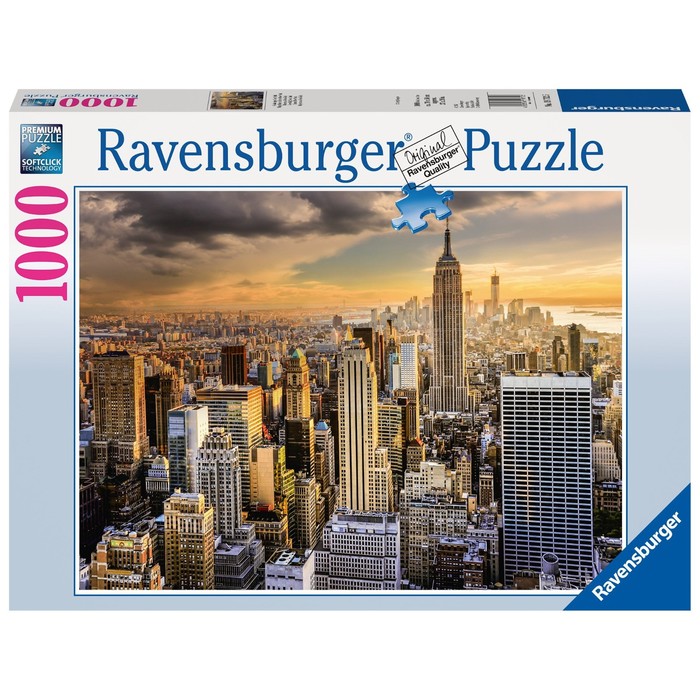 Пазл Ravensburger «Большой Нью-Йорк», 1000 элементов пазл ravensburger северные волки 1000 элементов
