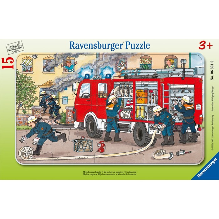 Пазл Ravensburger «Пожарная машина», 15 элементов
