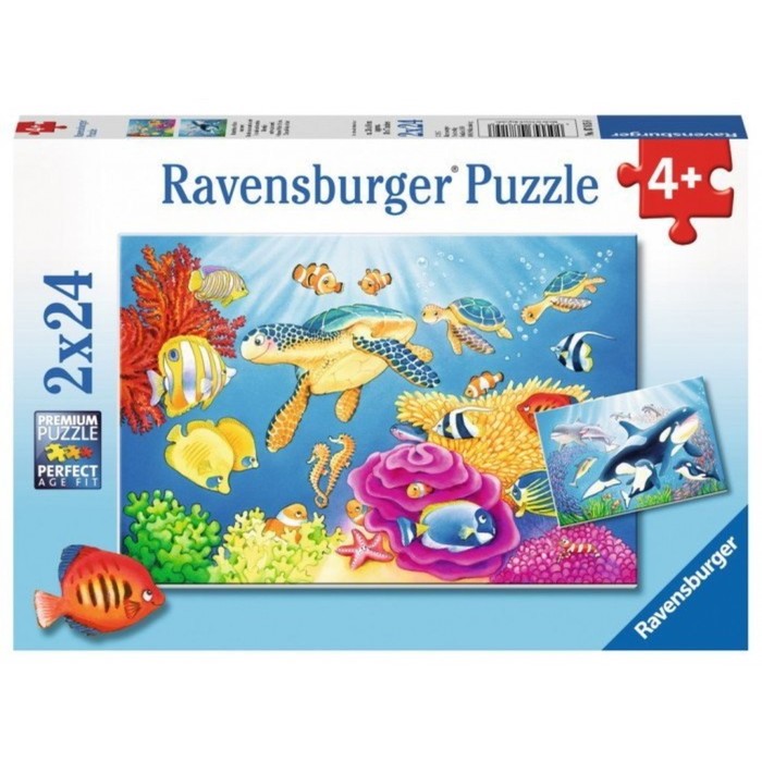 Пазл Ravensburger «На глубине моря», 24 элемента набор пазлов ravensburger на глубине моря r07815 24 дет