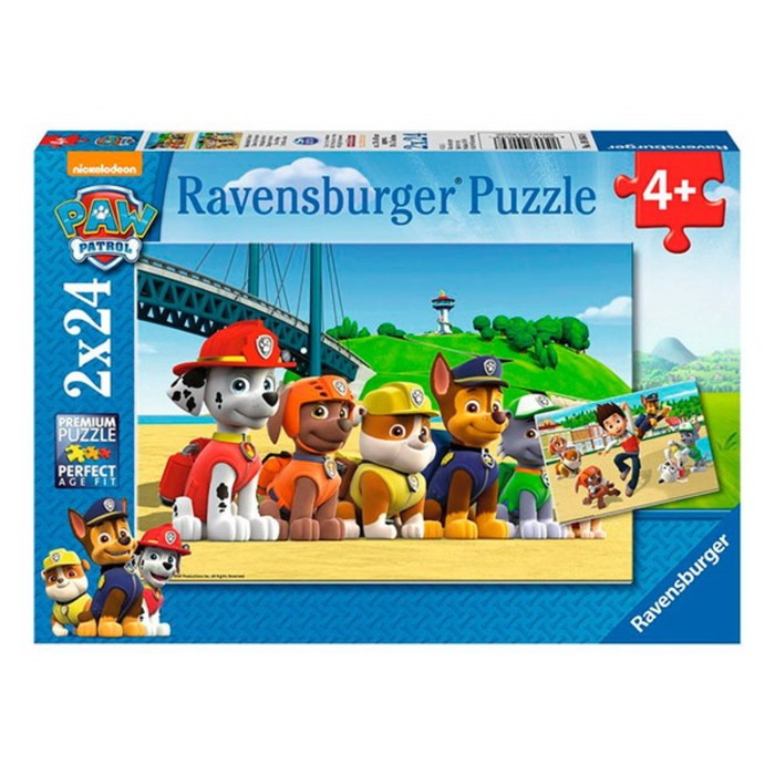 фото Набор пазлов ravensburger «щенячий патруль», 2 штуки, 24 элемента