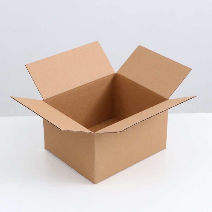 Коробка складная, бурая, 30 х 25 х 17 см коробка складная бурая 40 х 30 х 30 см