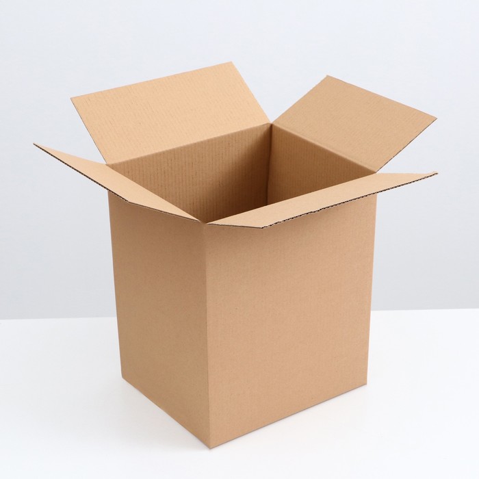 Коробка складная, бурая, 31 х 26 х 38 см коробка для переезда бурая 50 х 31 х 40 см