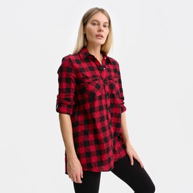 

Рубашка женская, цвет красный, размер 46 (L)