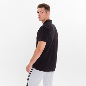

Футболка поло мужская, цвет чёрный, размер 50 (XL)