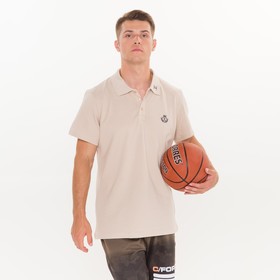

Футболка поло мужская, цвет бежевый, размер 50 (XL)