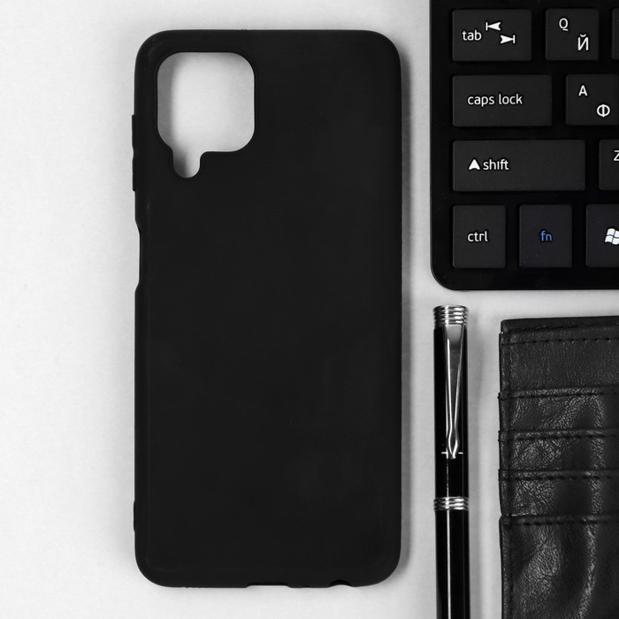 Чехол TFN, для телефона Samsung M22, силиконовый, черный