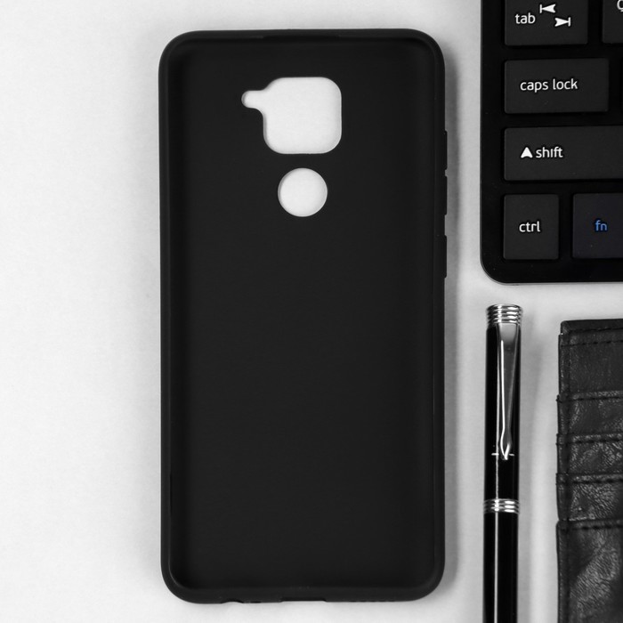 

Чехол TFN, для телефона Xiaomi Redmi Note 9, силиконовый, черный