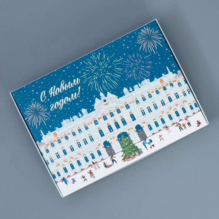 

Коробка складная «Город новогодний», 21 × 15 × 5 см