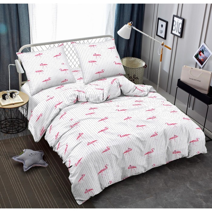 

Постельное бельё Flamingo W 2 сп, размер 180x210 см, 175x215 см, 70x70 см - 2 шт