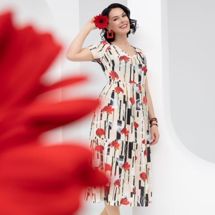 Платье женское Charutti «Воздушная стихия. Цветочная феерия», размер 48 платье феерия чувств
