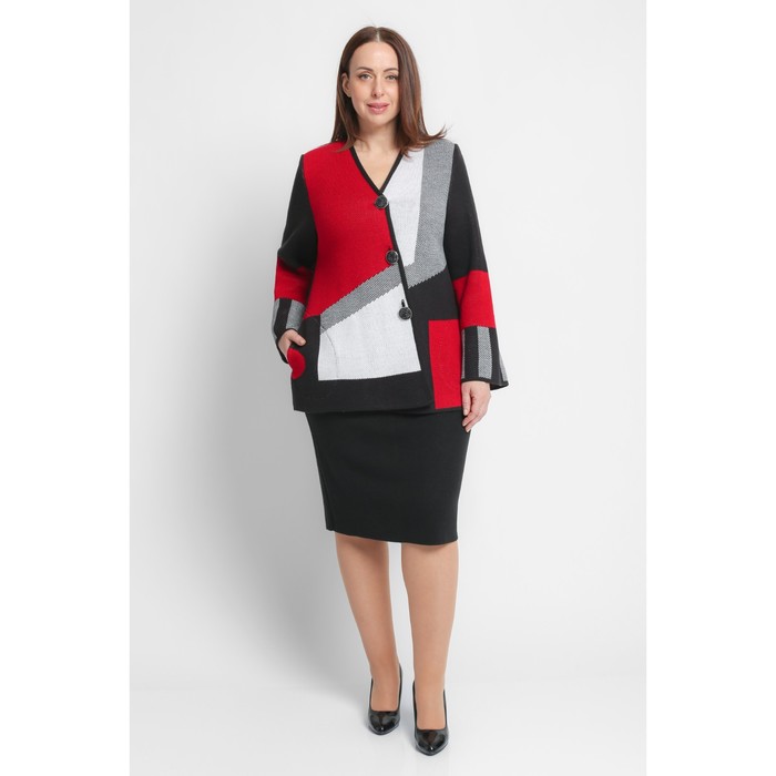 

Жакет «Злата», цвет красный, размер 52