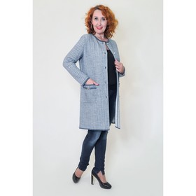 

Кардиган «Текстильная мануфактура», цвет джинсово-белый, размер 52