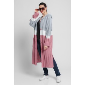 

Кардиган «Злата», цвет серо-розовый, размер 50