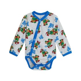 

Боди для мальчика с длинным рукавом, рост 68 см, цвет синий