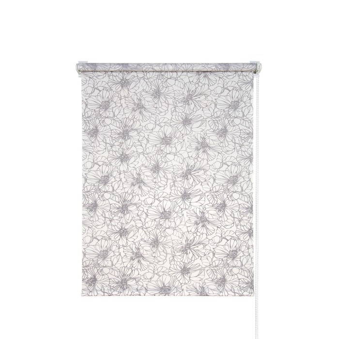 Рулонная штора «Экзотика», 160х175 см, цвет белый