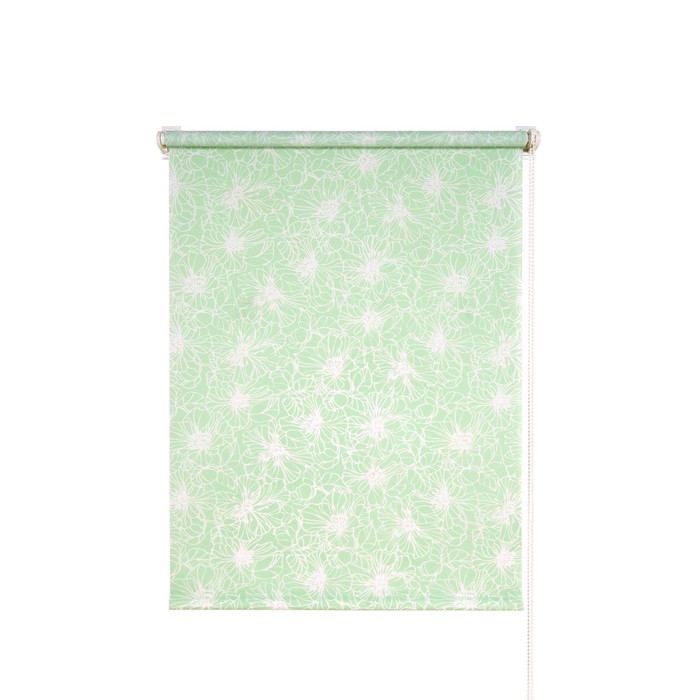 Рулонная штора «Экзотика», 140х175 см, цвет зеленый
