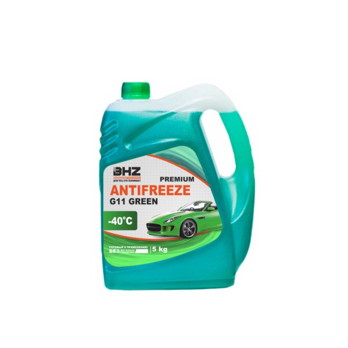 Антифриз BHZ Professional G11 green, зеленый, -40С, 5 кг