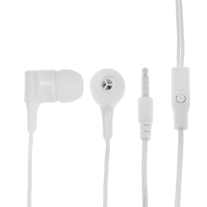 фото Наушники red line stereo headset sp09, вакуумные, микрофон, проводные, 1.2 м, белые