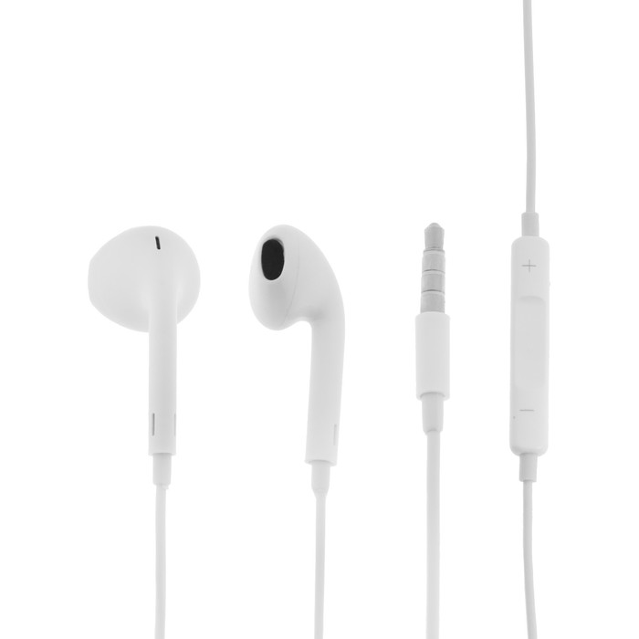 Наушники Red Line Stereo Headset SP17, вкладыши, микрофон, проводные, 1.1 м, белые наушники red line sp17 white ут000023910