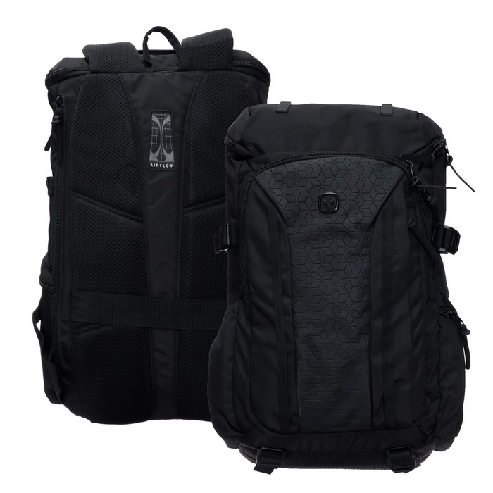 Рюкзак WENGER, 29 х 15 х 47 см, универсальный, чёрный рюкзак wenger 29 х 15 х 47 см универсальный чёрный
