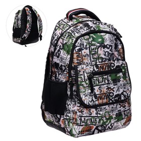 Рюкзак TORBER CLASS X, 45 х 30 х 18 см, универсальный, чёрный/белый Ош
