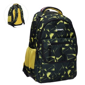 Рюкзак TORBER CLASS X, 45 х 30 х 18 см, универсальный, чёрный/жёлтый Ош