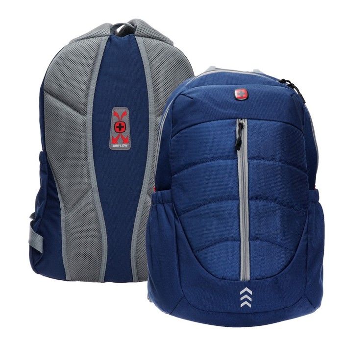 Рюкзак WENGER Engyz, 33 х 20 х 46 см, универсальный, синий рюкзак wenger crango альпы 33 х 22 х 46 см универсальный коричневый