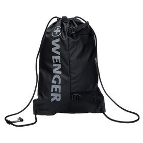Рюкзак-мешок WENGER XC Fyrst, 35 х1 х 48 см, на завязках, чёрный Ош
