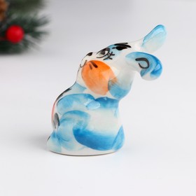 

Сувенир "Кролик", гжель, цветной, 6х4 см