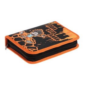 

Пенал 1 секция, 140 х 200 х 40 мм, 2 откидные планки, тканевый, Hatber "Влад А4"