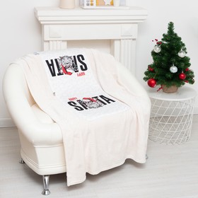 Подушка-плед Этель Happy Santa, подушка 40*40±3 см, плед 100*150 см 100%п/э, 280 г/м2 Ош