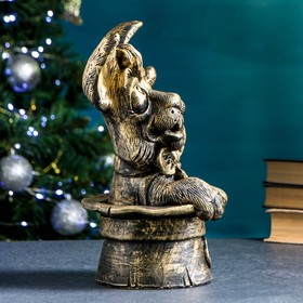

Копилка "Кролик фокусник" бронза, 21х20х31см