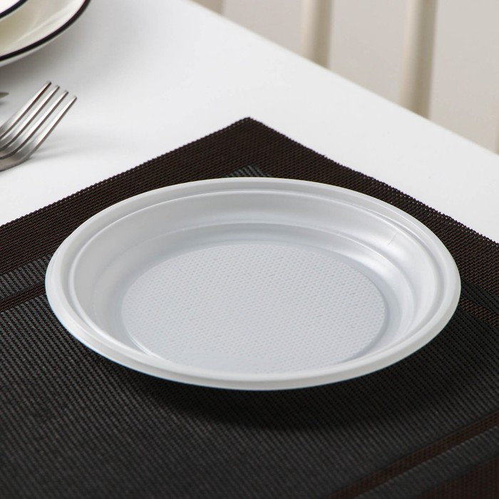Набор одноразовой посуды "Биг-Пак №1" на 6 персон, цвет белый